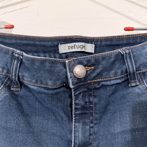 Refuge Jeans Womens Size 12 High Waist Skinny Blue Dark Wash - Picture 3 of 6